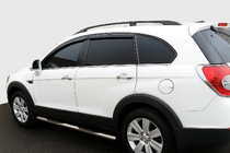 Chevrolet Captiva 2006–2019 Sānu aizsargcaurules (2 gab., nerūsējošais tērauds) foto 2