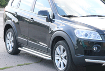 Chevrolet Captiva 2006–2019 Sānu sliekšņi Premium (2 gab., nerūs.) foto 5