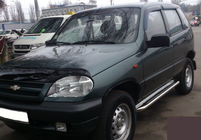 Chevrolet Niva 1998–2020 Sānu pakāpieni Premium (2 gab., nerūsējošais tērauds) Ø60 mm foto 2