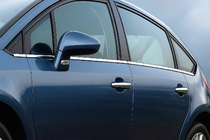 Citroen C-4 2004–2010 Ārējās logu apmales (nerūsējošais tērauds) Hečbeks, Carmos — turku tērauds foto 1