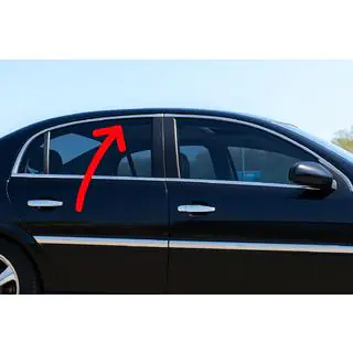 Logu augšējās apdares līstes (4 gab., nerūsējošais tērauds)