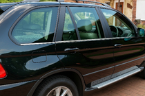 BMW X5 E53 1999–2006 Apakšējās nerūsējošā tērauda moldingi (6 gab.) foto 1