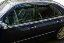 Mercedes E-class W210 1995–2002 Apakšējās logu līstes (4 gab., nerūsējošais tērauds) Carmos - turku tērauds foto 1