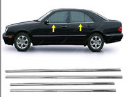 Mercedes E-class W210 1995–2002 Apakšējās logu līstes (4 gab., nerūsējošais tērauds) Carmos - turku tērauds foto 5