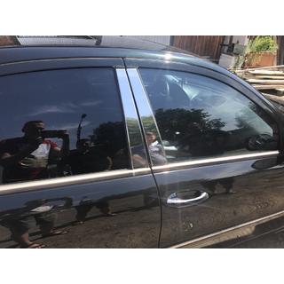 Durvju statņu moldingi (6 gab., nerūsējošais tērauds) Mercedes E-class W211 2002–2009 foto 2