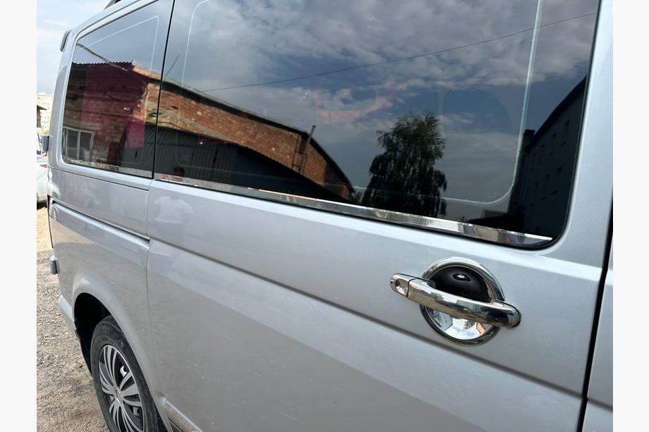 Volkswagen T5 Transporter 2003–2010 Durvju rokturu uzlikas (nerūsējošais tērauds) 4 gab., OmsaLine – itāļu nerūsējošais tērauds Foto 13