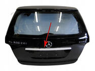 Mercedes ML W164 2005–2011 Uzliktnis virs numura zīmes (nerūsējošais tērauds) foto 1