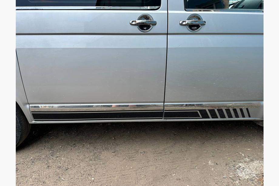 Volkswagen T5 Caravelle 2004–2010 Durvju rokturu uzlikas (nerūsējošais tērauds) 4 gab., Omsa - itāļu nerūsējošais tērauds Foto 16