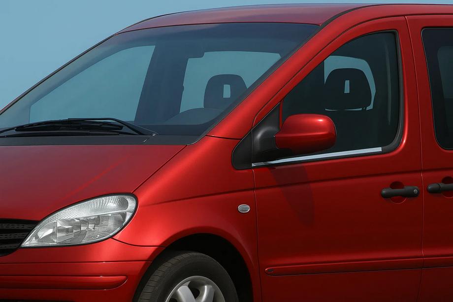 Mercedes Vaneo W414 2001–2005 Apakšējās logu līstes (2 gab., nerūsējošais tērauds) Image