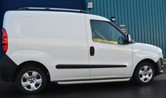 Fiat Doblo II 2010–2022 Logu apmale (nerūsējošais tērauds) foto 5