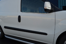 Fiat Doblo II 2010–2022 Logu apmale (nerūsējošais tērauds) foto 3