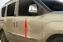 Opel Combo 2012–2018 Logu apmale (nerūsējošais tērauds) 2 gab., Carmos – Turcijas nerūsējošais tērauds foto 2