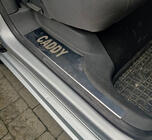 Volkswagen Caddy 2004–2010 Iekšējo sliekšņu uzlikas (Carmos, tērauds) foto 2
