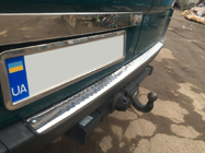 Mercedes Sprinter W906 2006–2018 Nerūsējošā tērauda līste virs numura zīmes foto 3
