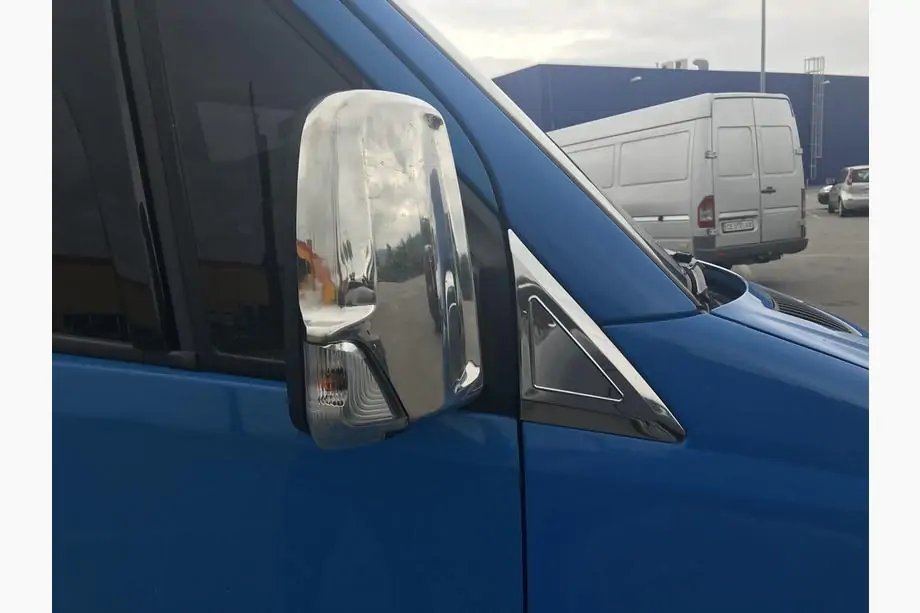 Mercedes Sprinter W906 2006–2018 Uzlikas pie spoguļiem (2 gab., nerūsējošais tērauds) Foto 3