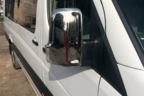 Volkswagen Crafter 2006–2016 Spoguļu uzlikas (2 gab.) OmsaLine, itāļu nerūsējošais tērauds foto 2