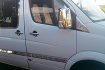 Volkswagen Crafter 2006–2016 Spoguļu uzlikas (2 gab.) OmsaLine, itāļu nerūsējošais tērauds foto 7