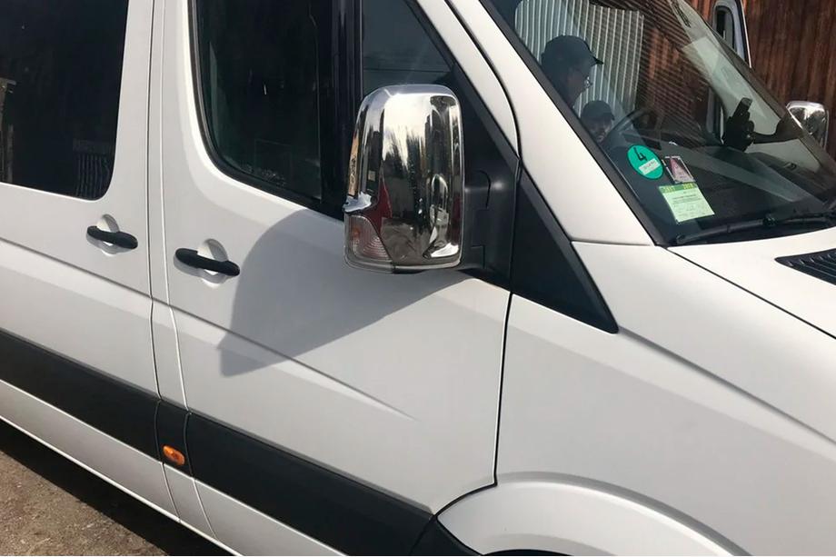 Volkswagen Crafter 2006–2016 Spoguļu uzlikas (2 gab.) Hromēta plastmasa Foto 4