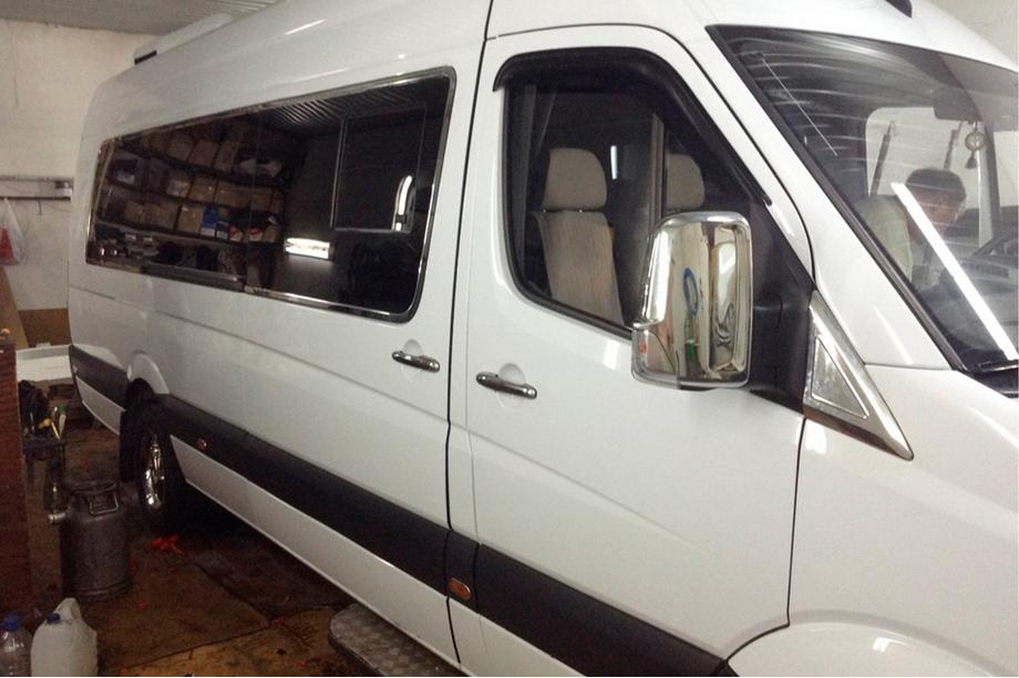 Volkswagen Crafter 2006–2016 Spoguļu uzlikas (2 gab.) Hromēta plastmasa Foto 5