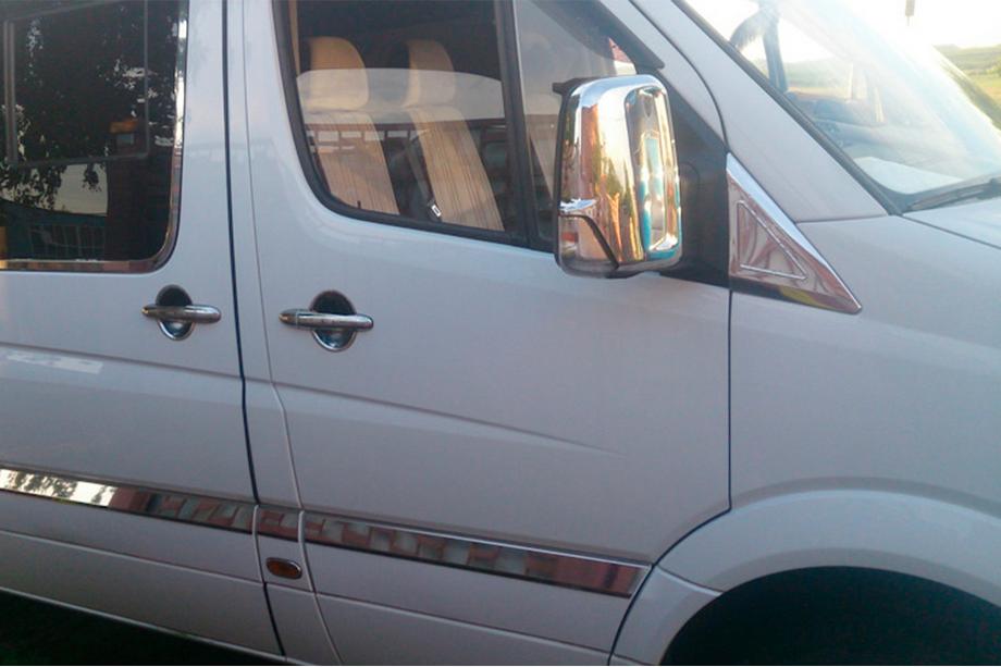 Volkswagen Crafter 2006–2016 Spoguļu uzlikas (2 gab.) Hromēta plastmasa Foto 7