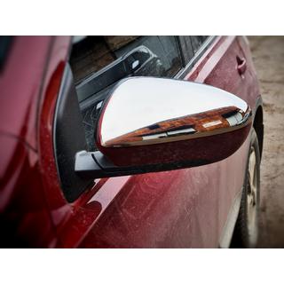Spoguļu uzlikas (2 gab., nerūsējošais tērauds) Nissan Qashqai 2010–2014 foto 2