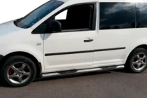 Volkswagen Caddy 2004–2010 Sānu aizsargcaurules (2 gab., nerūsējošais tērauds) foto 3