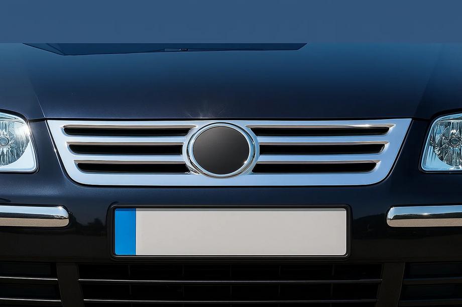 Volkswagen Caddy 2004–2010 Radiatora restes uzlika (nerūsējošais tērauds) OmsaLine – itāļu nerūsējošais tērauds Image