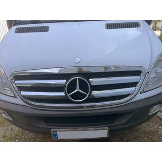 Radiatora režģa apmale (2006-2013, nerūsējošais tērauds) Mercedes Sprinter W906 2006–2018 foto 1
