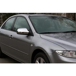 Hromēti spoguļu uzlikas (2 gab.) Mazda 6 2003–2008 foto 1