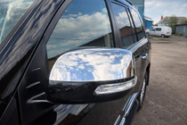 Toyota Land Cruiser Prado 150 2009–2023 Atpakaļskata spoguļu uzlikas (2 gab., nerūsējošais tērauds) Carmos – turku nerūsējošais tērauds foto 1