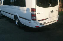 Mercedes Sprinter W906 2006–2018 Durvju moldingi (nerūsējošais tērauds) ExtraLong. Carmos - Turcijas tērauds foto 4