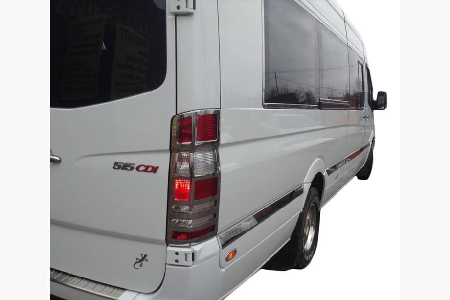 Volkswagen Crafter 2006–2016 Durvju moldingi (nerūsējošais tērauds) Vidējā. OmsaLine - itāļu nerūsējošais tērauds Foto 6