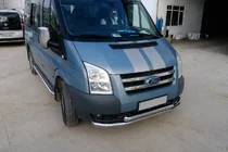 Ford Transit 2000–2014 Priekšējais aizsargstienis ST014 (2006-2014, nerūsējošais tērauds) foto 3