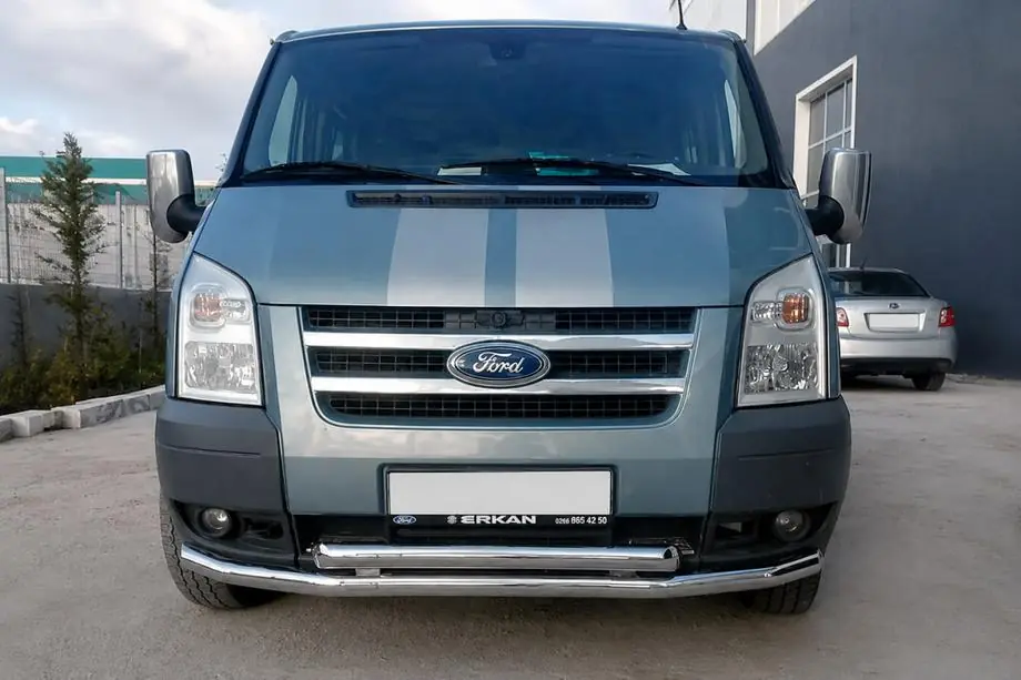 Ford Transit 2000–2014 Priekšējais aizsargstienis ST014 (2006-2014, nerūsējošais tērauds) Image