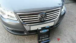Volkswagen Passat B6 2006–2012 Priekšējā režģa uzlikas (8 gab., nerūsējošais tērauds) foto 4