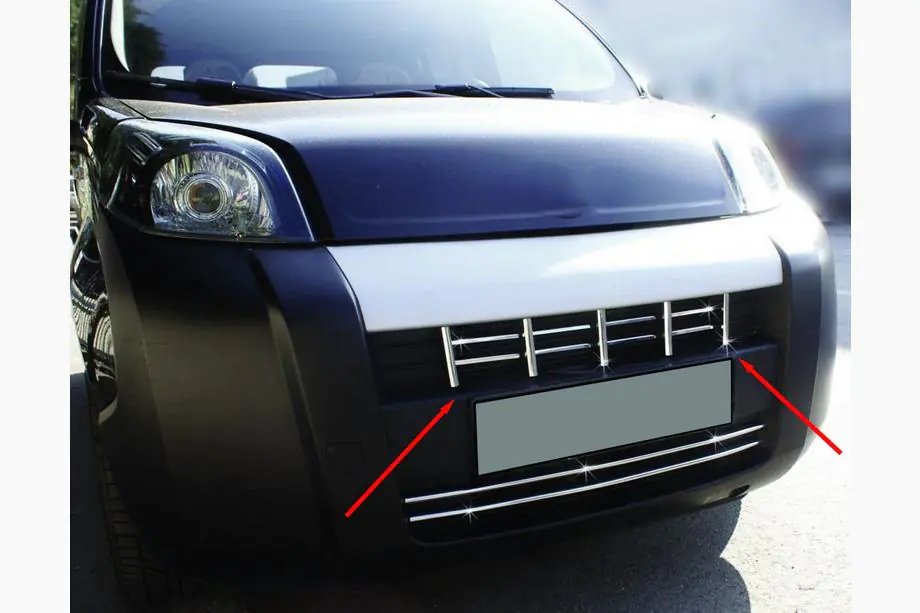 Citroen Nemo 2007–2017 Radiatora režģa uzlika (13 daļas, nerūsējošais tērauds) Image