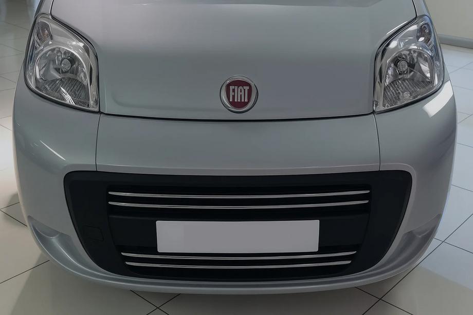 Citroen Nemo 2007–2017 Radiatora režģa uzlika (4 daļas, nerūsējošais tērauds) OmsaLine – itāļu nerūsējošais tērauds Image