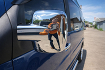 Mercedes Vito W638 1996–2003 Spoguļu uzlikas (2 gab., hromētas) Hromēta plastmasa foto 1