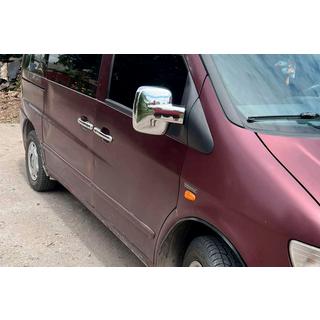 Spoguļu uzlikas (2 gab., hromētas) Mercedes Vito W638 1996–2003 foto 4
