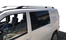 Mercedes Vito W638 1996–2003 Hromēti jumta reliņi Plastmasas stiprinājuma kājas foto 1