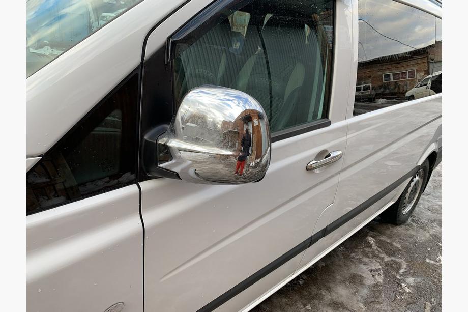 Mercedes Vito W639 2004–2014 Hromētas spoguļu uzlikas Vito 2004-2010 (2 gab.) Carmos - hromēta plastmasa Foto 2