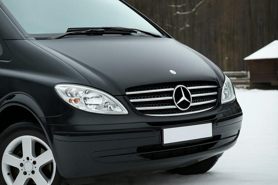 Mercedes Vito W639 2004–2014 Radiatora režģa uzlika 2004-2010 (nerūsējošais tērauds) Carmos - turku teras Image