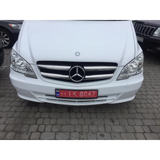 Priekšējā režģa uzlikas 2010-2015 (nerūsējošais tērauds) Mercedes Vito W639 2004–2014 foto 4