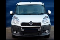 Fiat Doblo II 2010–2022 Radiatora režģa uzlikas (2010-2015, PILNS KOMPLEKTS, nerūsējošais tērauds) foto 2