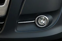 Fiat Doblo II 2010–2022 Miglas lukturu hroma apmale ar līnijām (2010-2015, 4 gab., nerūsējošais tērauds) foto 1