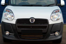 Fiat Doblo II 2010–2022 Miglas lukturu hroma apmale ar līnijām (2010-2015, 4 gab., nerūsējošais tērauds) foto 6