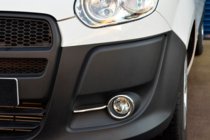 Fiat Doblo II 2010–2022 Miglas lukturu hroma apmale ar līnijām (2010-2015, 4 gab., nerūsējošais tērauds) Carmos - turku teras foto 7