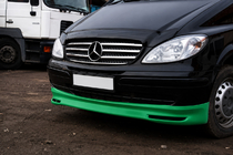 Mercedes Vito W639 2004–2014 Priekšējā bufera lūpas uzlika BRB V1 (krāsošanai) 2004–2010 gads foto 5