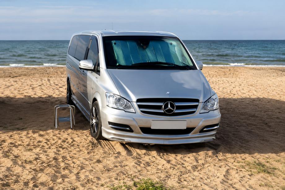 Mercedes Vito W639 2004–2014 Priekšējā bufera lūpas uzlika BRB V1 (krāsošanai) 2004–2010 gads Image