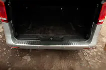Mercedes Vito/V klase W447 2014– OmsaLine aizmugurējā bampera uzlika (nerūsējošais tērauds) Glancēta foto 1